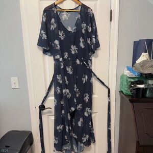 City Chic Lovers Lane Wrap Dress